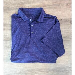 Mens CHAMPION C9 Dry Fit Short Sleeve Purple Polo Shirt Size XL